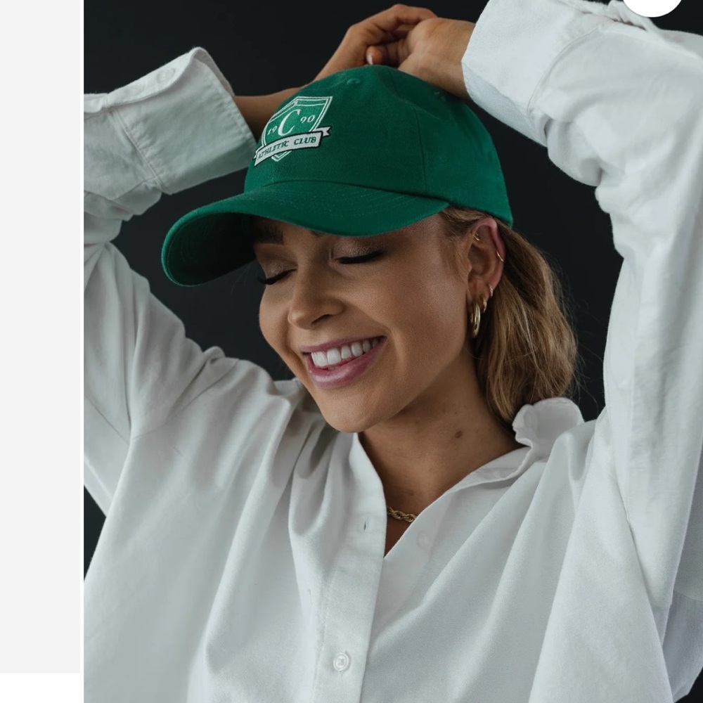 GIGI PIP CARA LOREN BALL CAP GREEN ONE SIZE